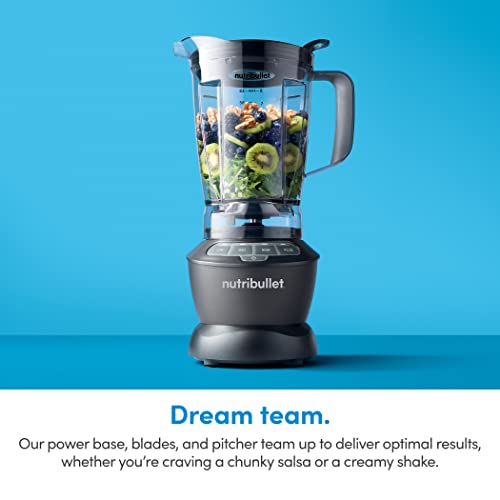 1200 Watt Food Blender Combo with Dishwasher Safe Plastic Pitcher