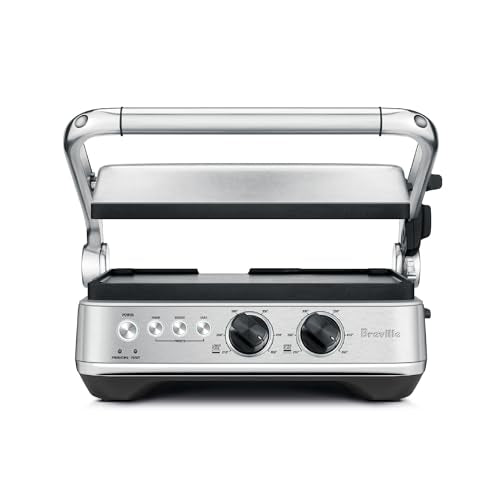 Brushed Stainless Steel Sear and Press Grill