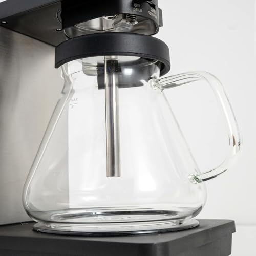 8 Cup Plastic Free Automatic Drip Pour Over Coffee Maker in Stainless Steel