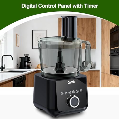 600W Food Processor for Slicing Shredding Chopping Kneading and Ice Crushing