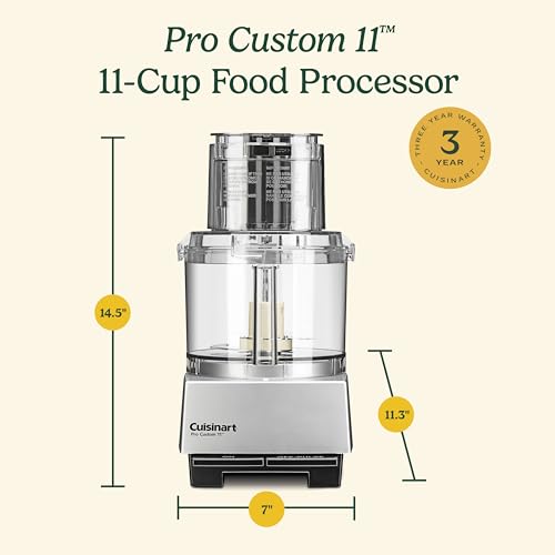 11 Cup Professional Food Processor for Chopping Slicing and Shredding