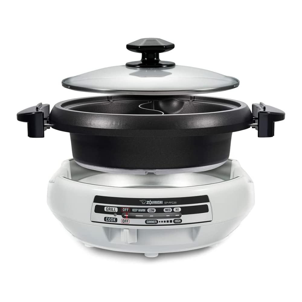 Electric Skillet for Yin Yang Hot Pot and Tabletop Cooking