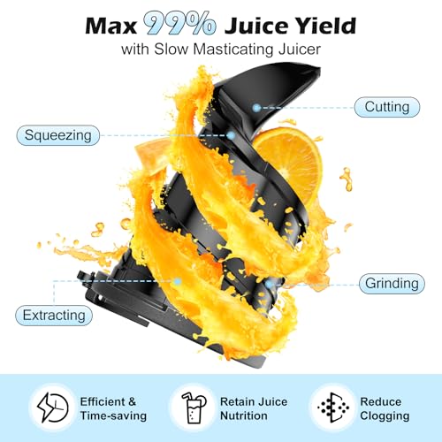 400W Two in One Cold Press Juicer with 5.8 Inch Chute for Nut Milk