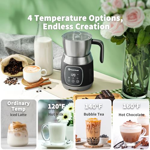 21oz Smart Touch Variable Temperature Milk Frother and Steamer