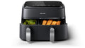 Nine and a Half Quart Dual Basket Air Fryer with Eight Cooking Functions