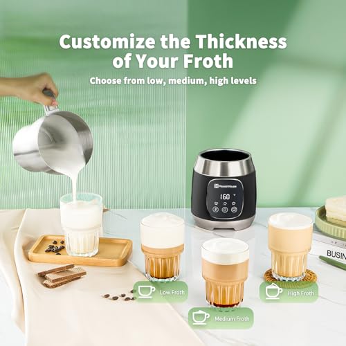 21oz Smart Touch Variable Temperature Milk Frother and Steamer