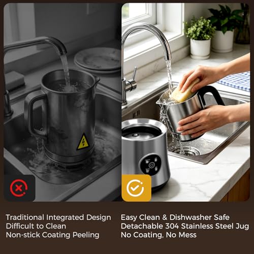 900ML Electric Milk Frother and Steamer