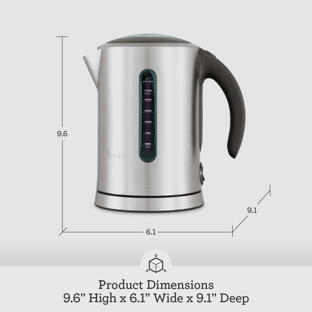 Stainless Steel Electric Water Kettle with Soft Open Lid