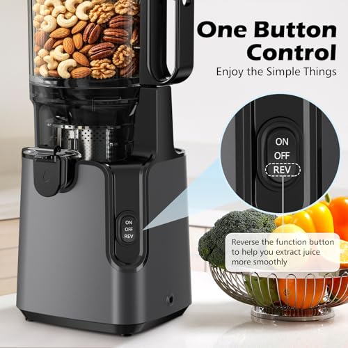 400W Two in One Cold Press Juicer with 5.8 Inch Chute for Nut Milk