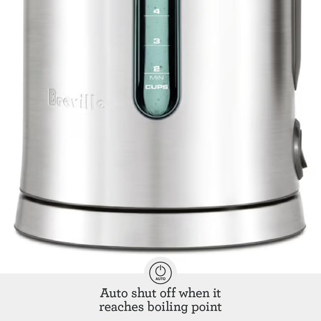 Stainless Steel Electric Water Kettle with Soft Open Lid