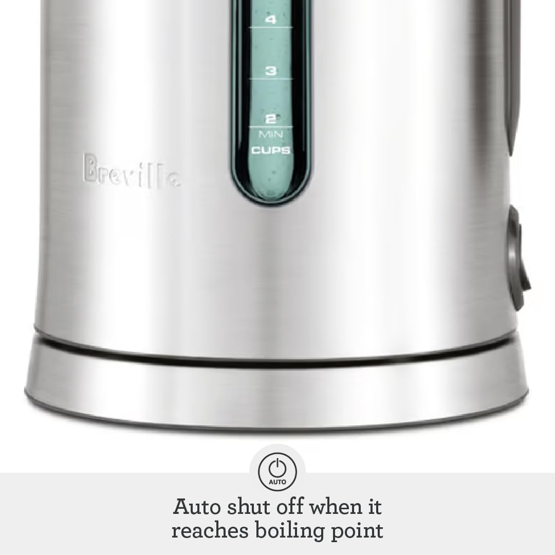 Stainless Steel Electric Water Kettle with Soft Open Lid
