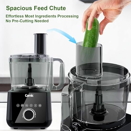 600W Food Processor for Slicing Shredding Chopping Kneading and Ice Crushing