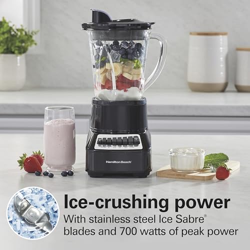 40 Oz Glass Jar Blender with 14 Functions for Blending and Pureeing