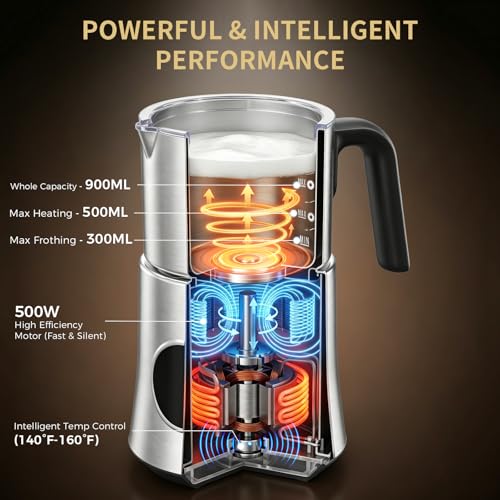 900ML Electric Milk Frother and Steamer