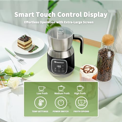 21oz Smart Touch Variable Temperature Milk Frother and Steamer