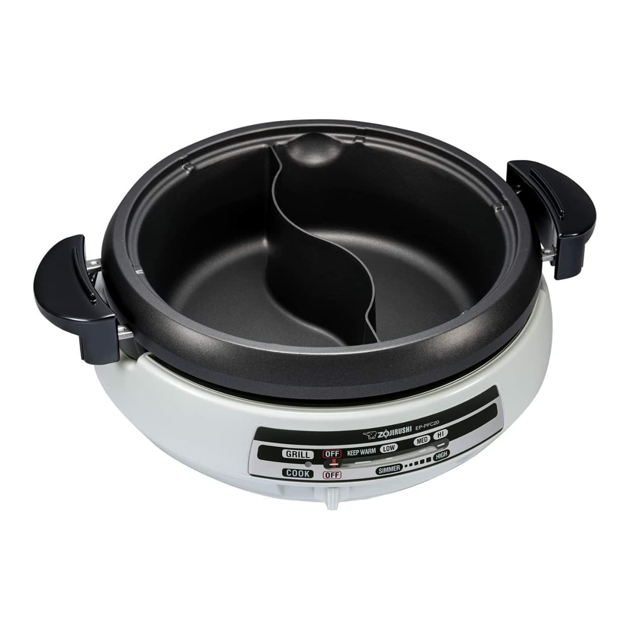Electric Skillet for Yin Yang Hot Pot and Tabletop Cooking