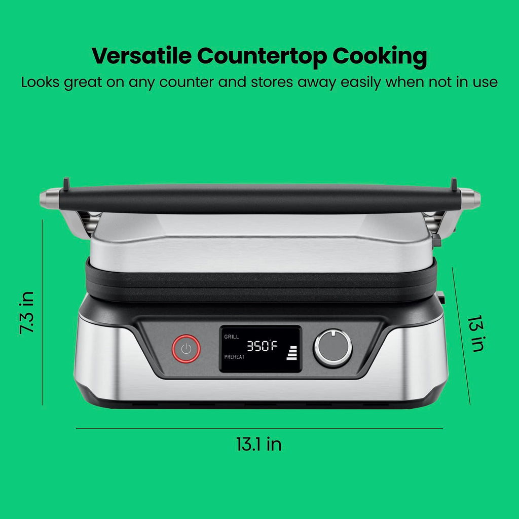 4 Slice Panini Press and Contact Grill with 180 Degree Opening