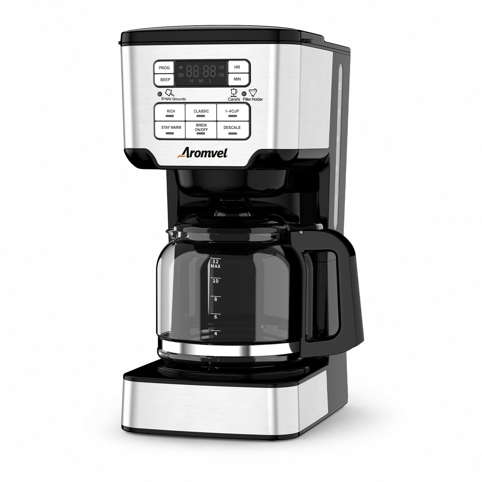 Programmable Drip Coffee Maker with Delay Brew and Keep Warm Function