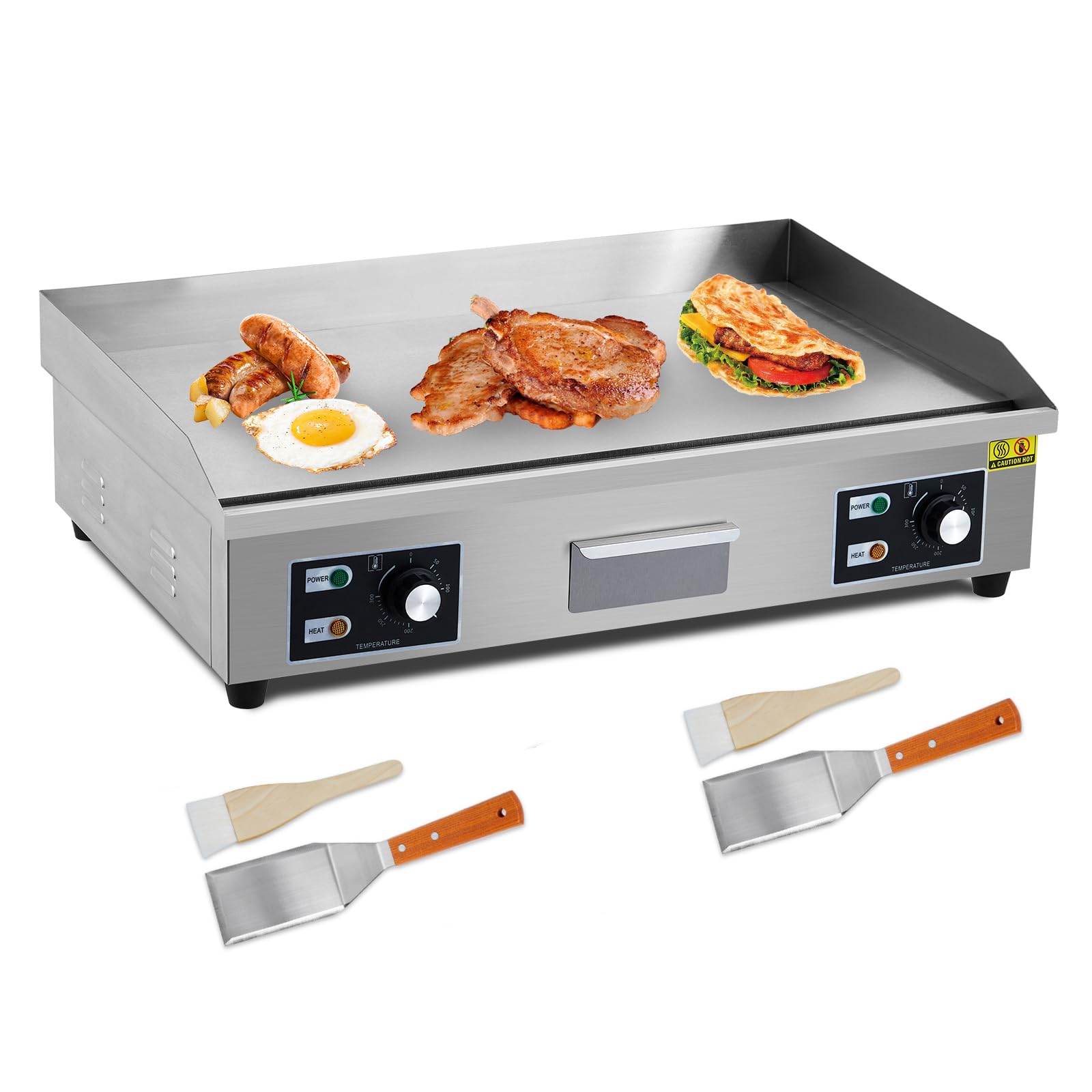 29 Inch 3000W Commercial Stainless Steel Electric Flat Top Griddle