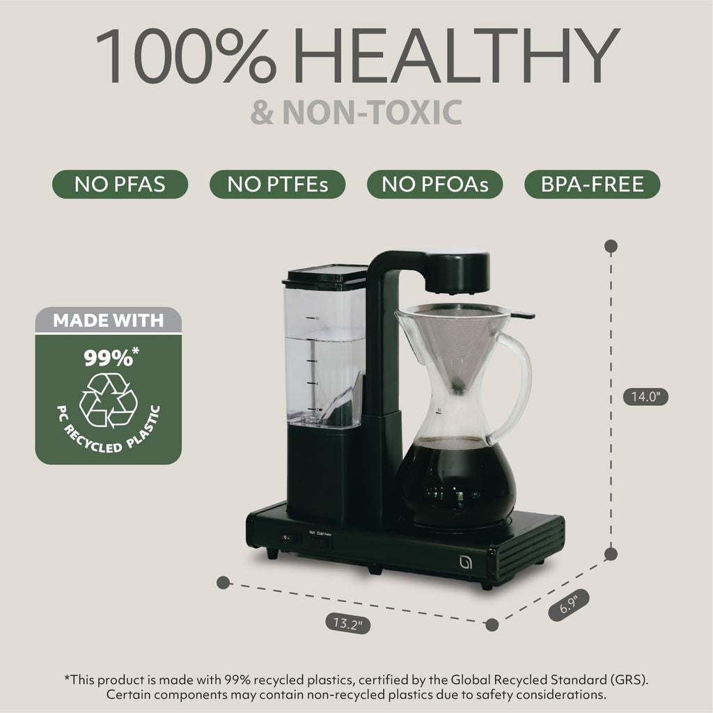10 Cup Automatic Drip Coffee Maker with Glass Carafe and Auto Shut Off