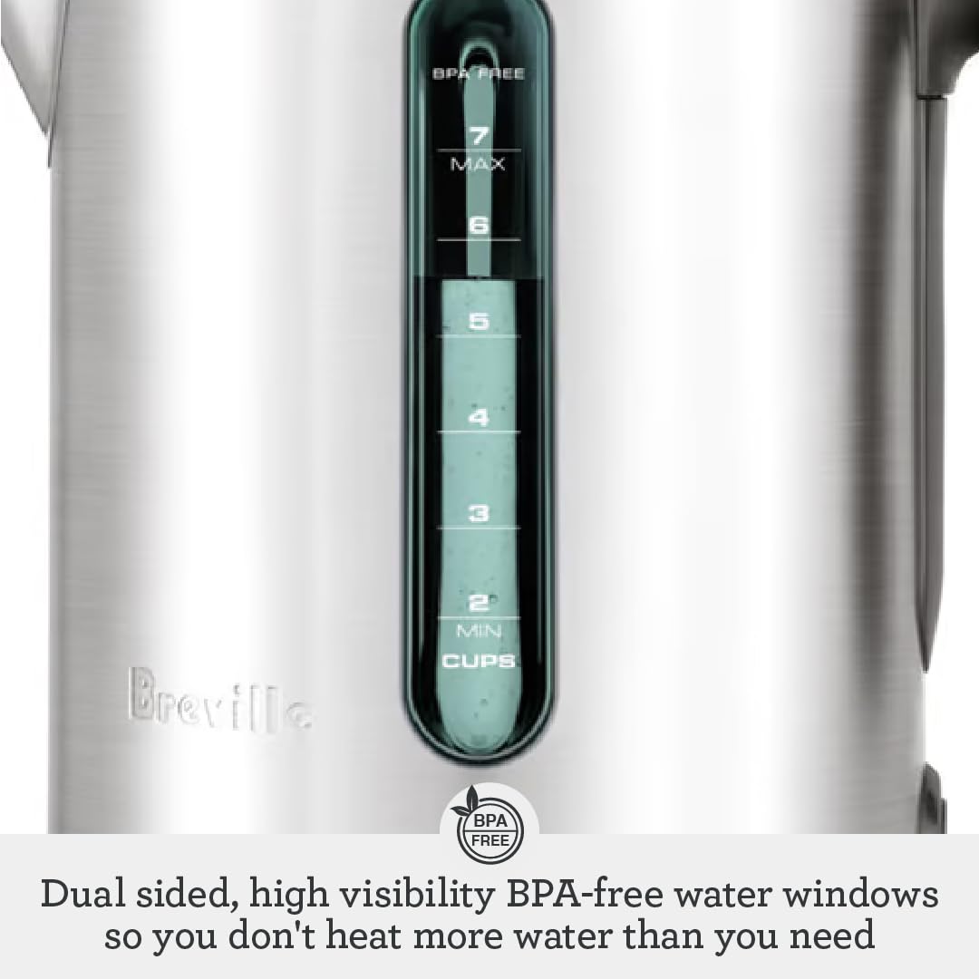 Stainless Steel Electric Water Kettle with Soft Open Lid