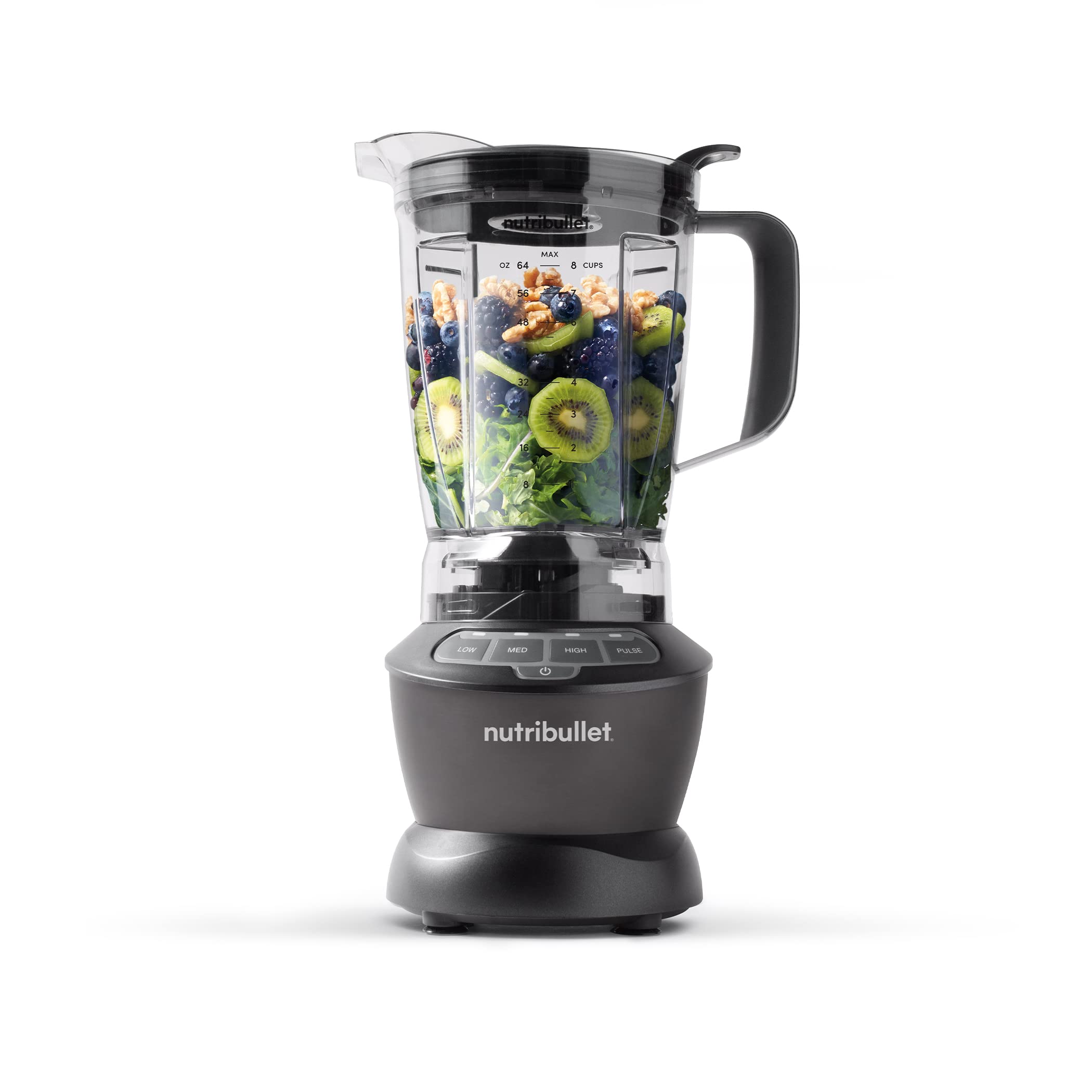 1200 Watt Food Blender Combo with Dishwasher Safe Plastic Pitcher