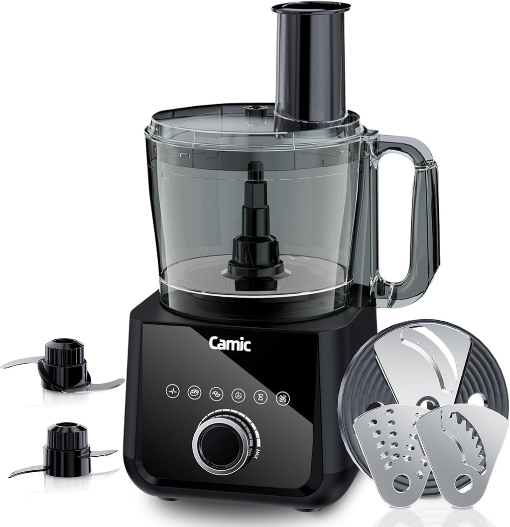 600W Food Processor for Slicing Shredding Chopping Kneading and Ice Crushing
