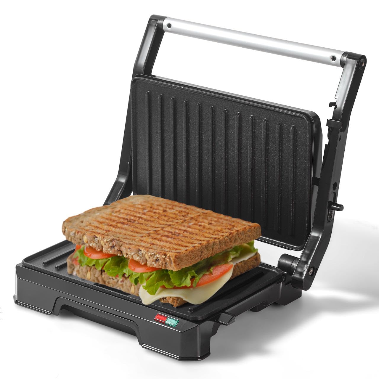4 Slice Belgian Waffle Maker with Nonstick Plates and 3 Browning Levels