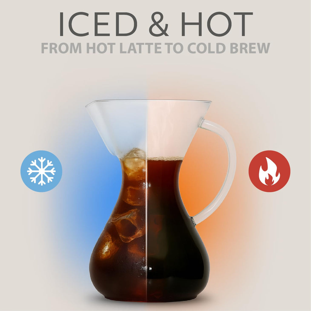 10 Cup Automatic Drip Coffee Maker with Glass Carafe and Auto Shut Off