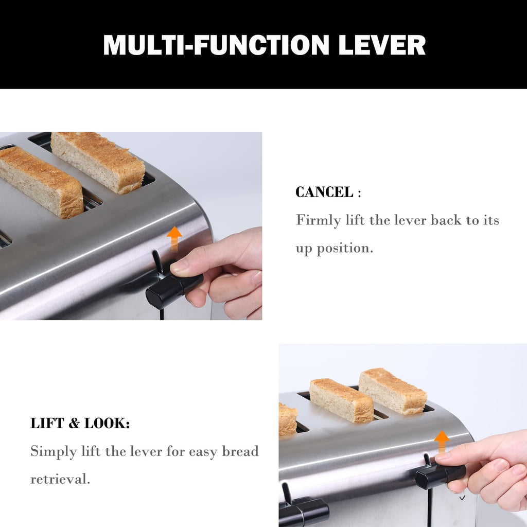 Commercial Grade 4 Slice Toaster