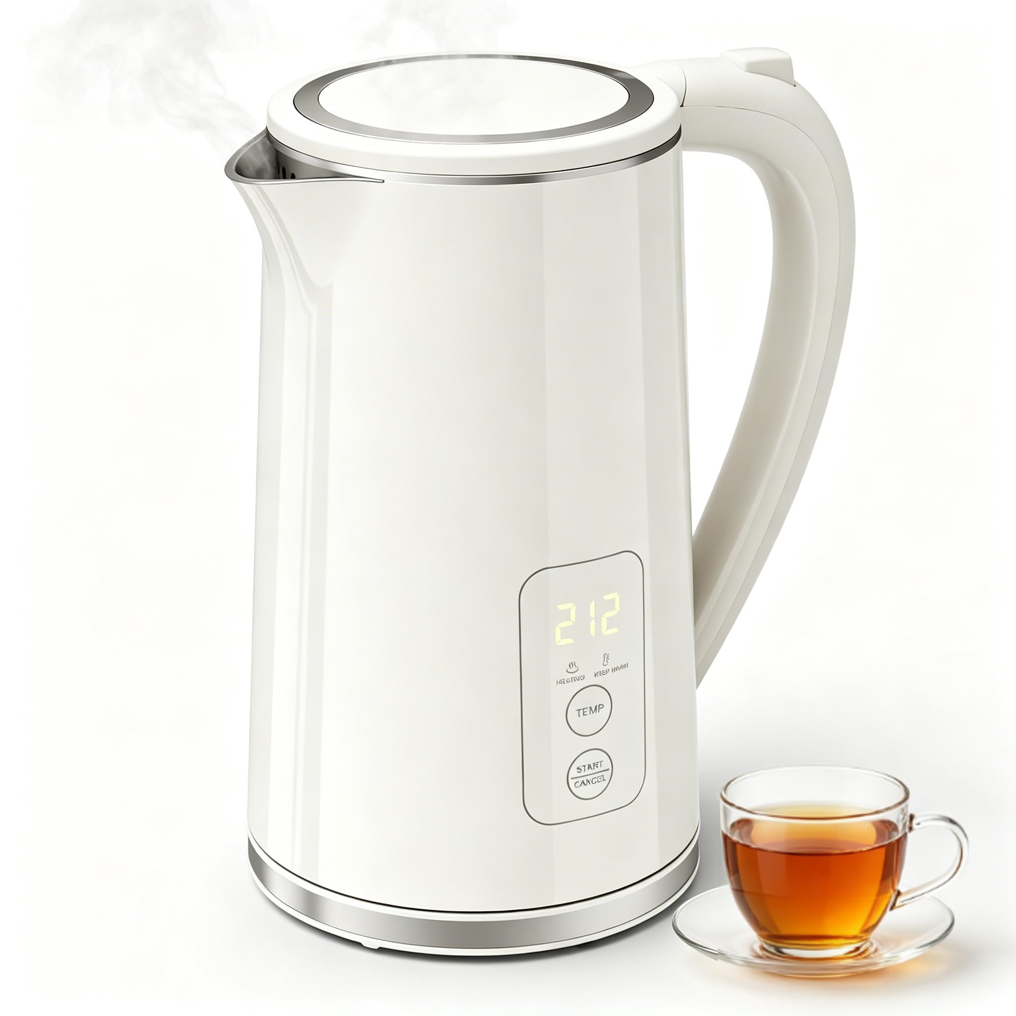 1.7L Digital Electric Kettle with Six Presets and Cool Touch Body