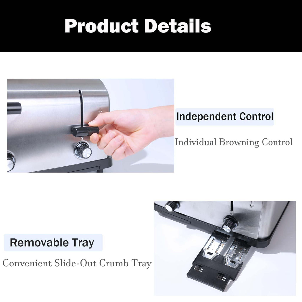 Commercial Grade 4 Slice Toaster