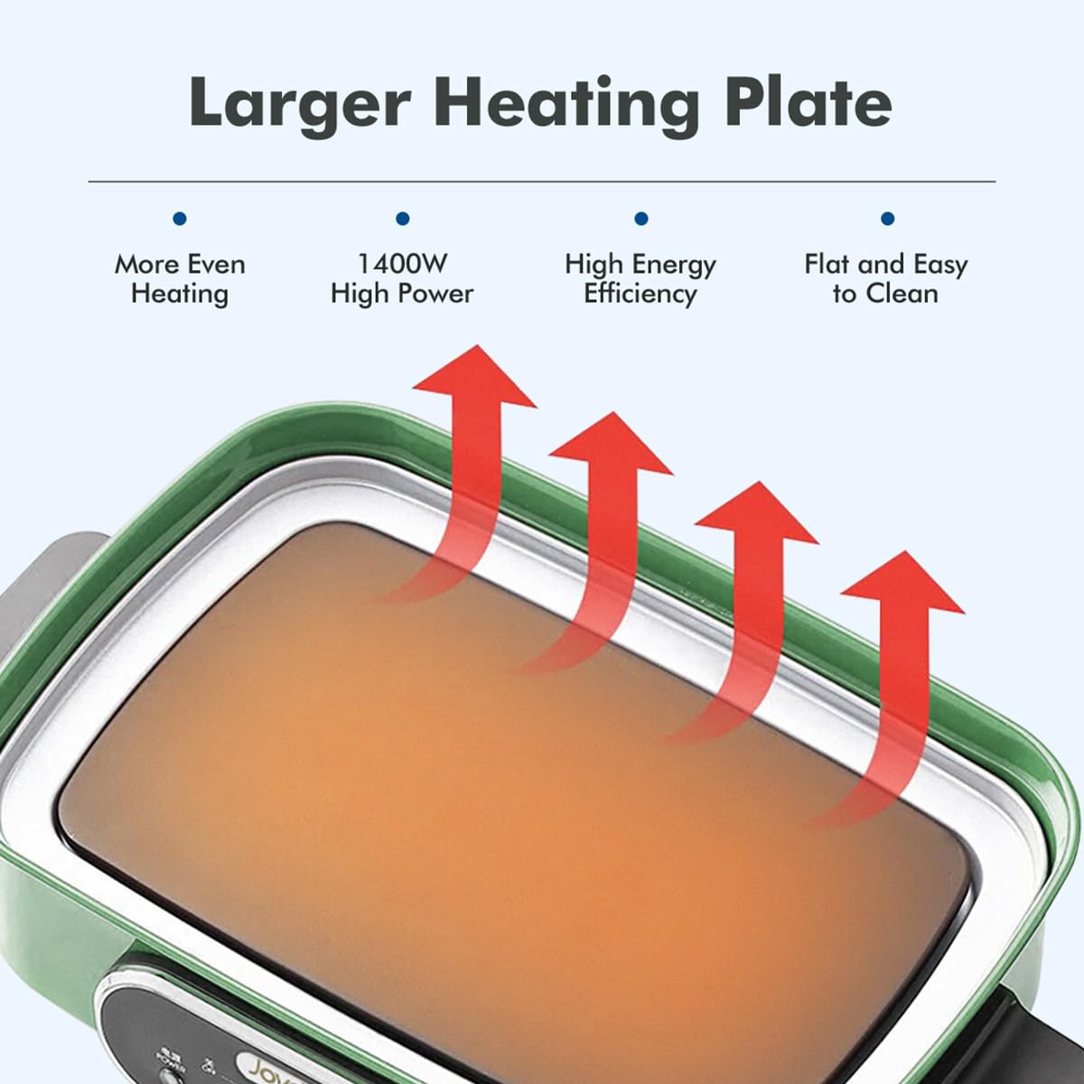 3 in 1 Electric Hot Pot with Grill Pan Steamer and Ceramic Coating