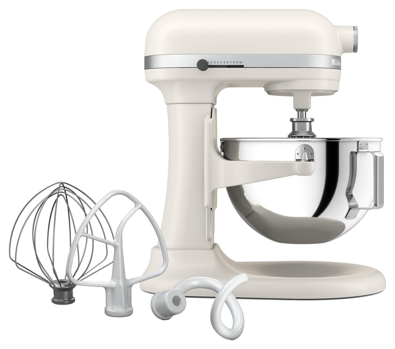 5.5 Quart Bowl Lift Stand Mixer with 11 Speeds in Porcelain White
