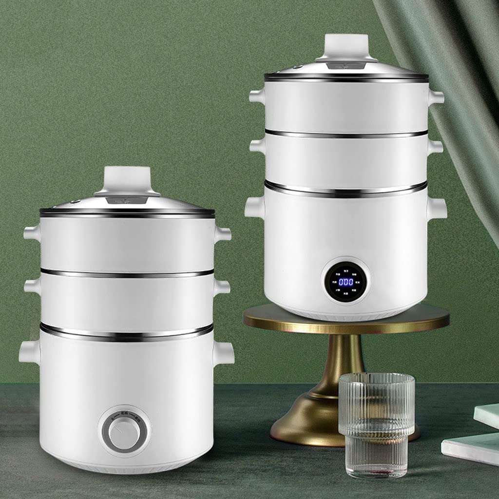 220V Multifunction Three Layer Electric Hot Pot and Rice Cooker