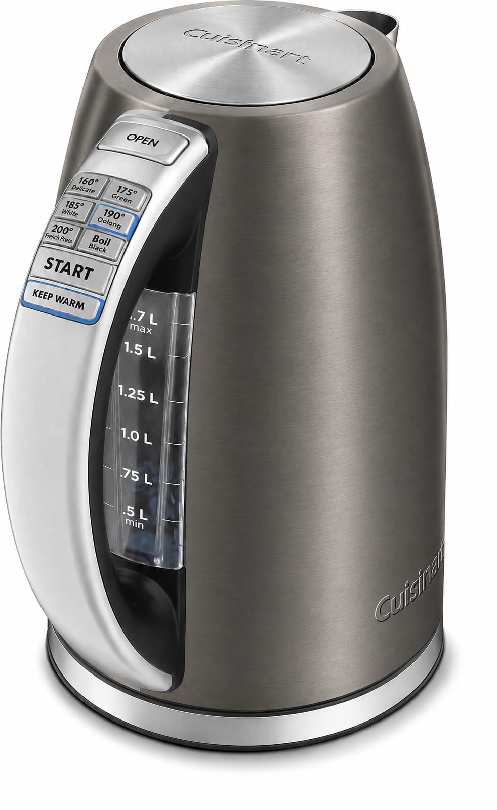 1.7 Liter 1500W Cordless Electric Kettle with Six Presets and Keep Warm