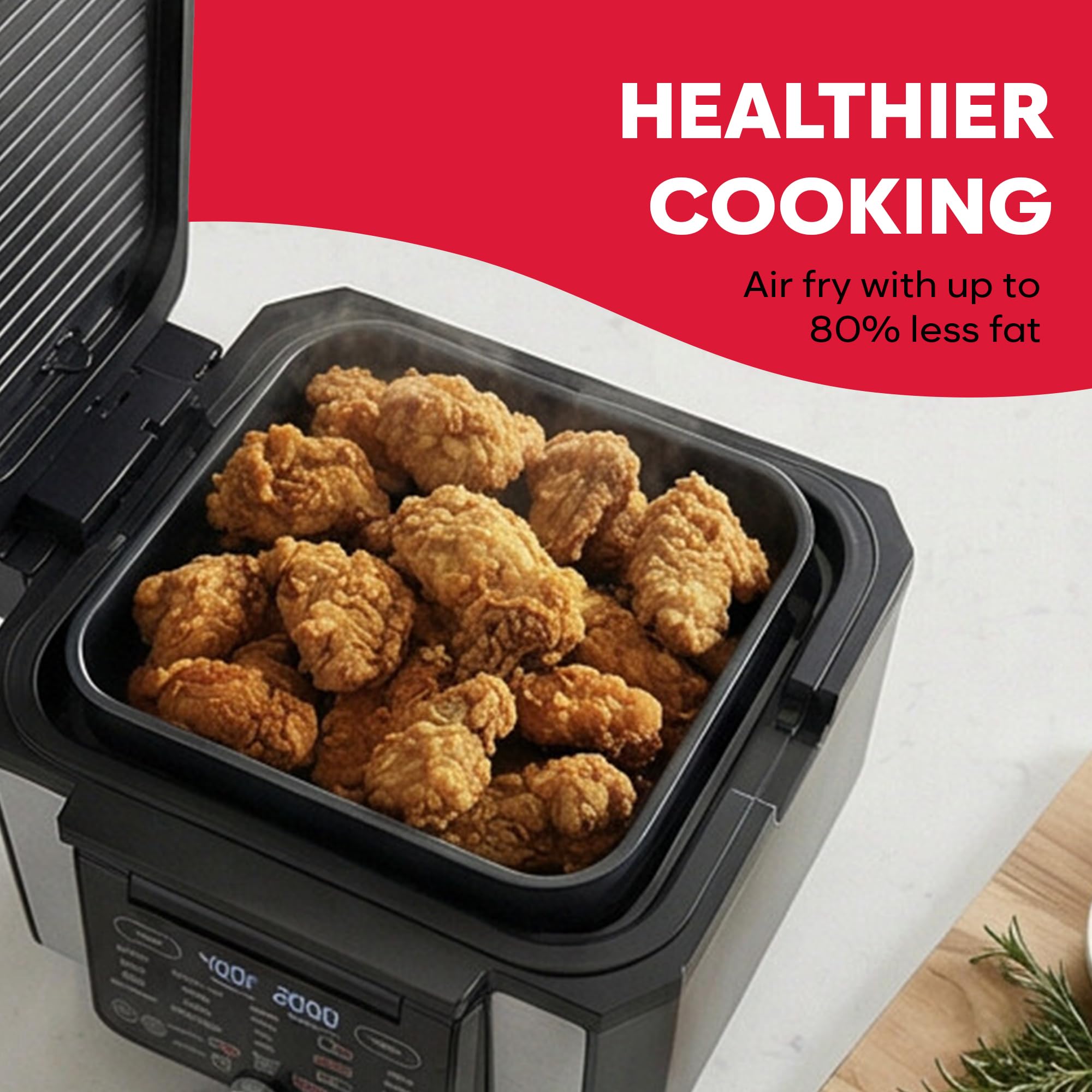 All in One Air Fryer Oven Grill Griddle Cooker with 16 Cooking Presets