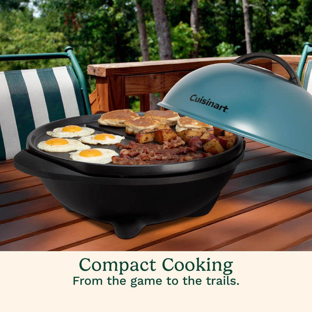 Two in One Portable Indoor Outdoor Electric Grill with Nonstick Surface