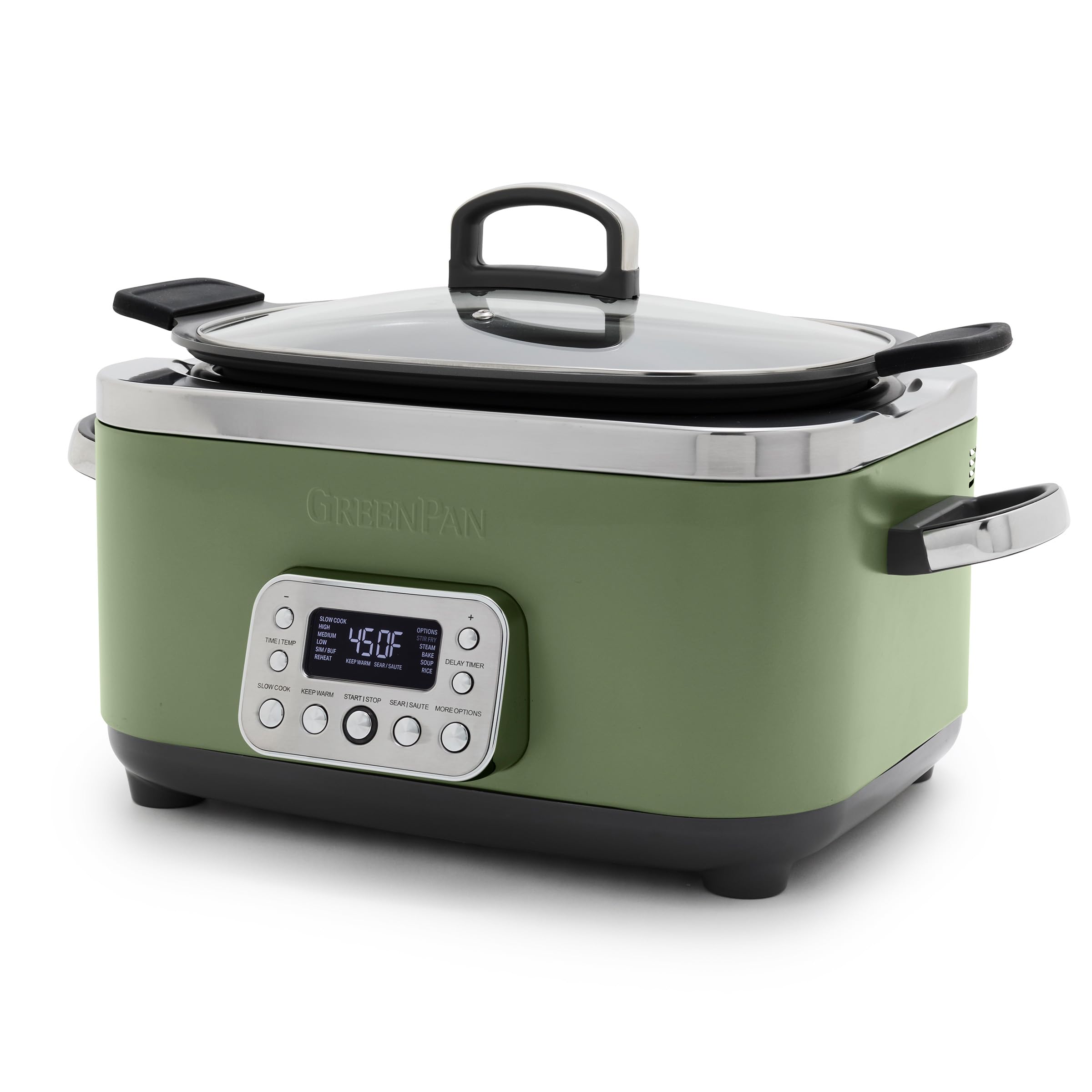 14 in 1 Nonstick 6QT Electric Slow Cooker and Ceramic Multi Cooker