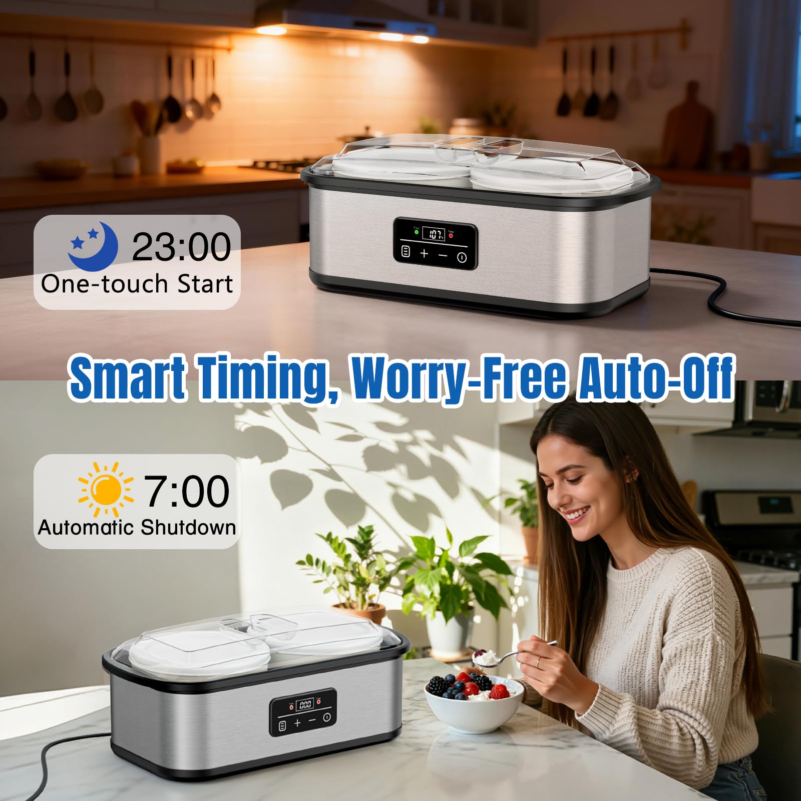Yogurt Maker with Adjustable Temperature Control