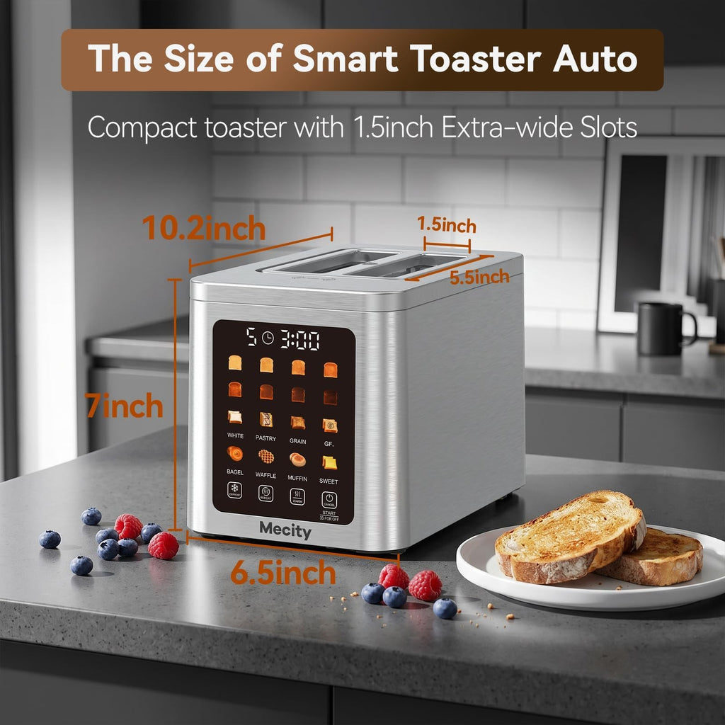 4 Slice Touchscreen Toaster with Dual Control