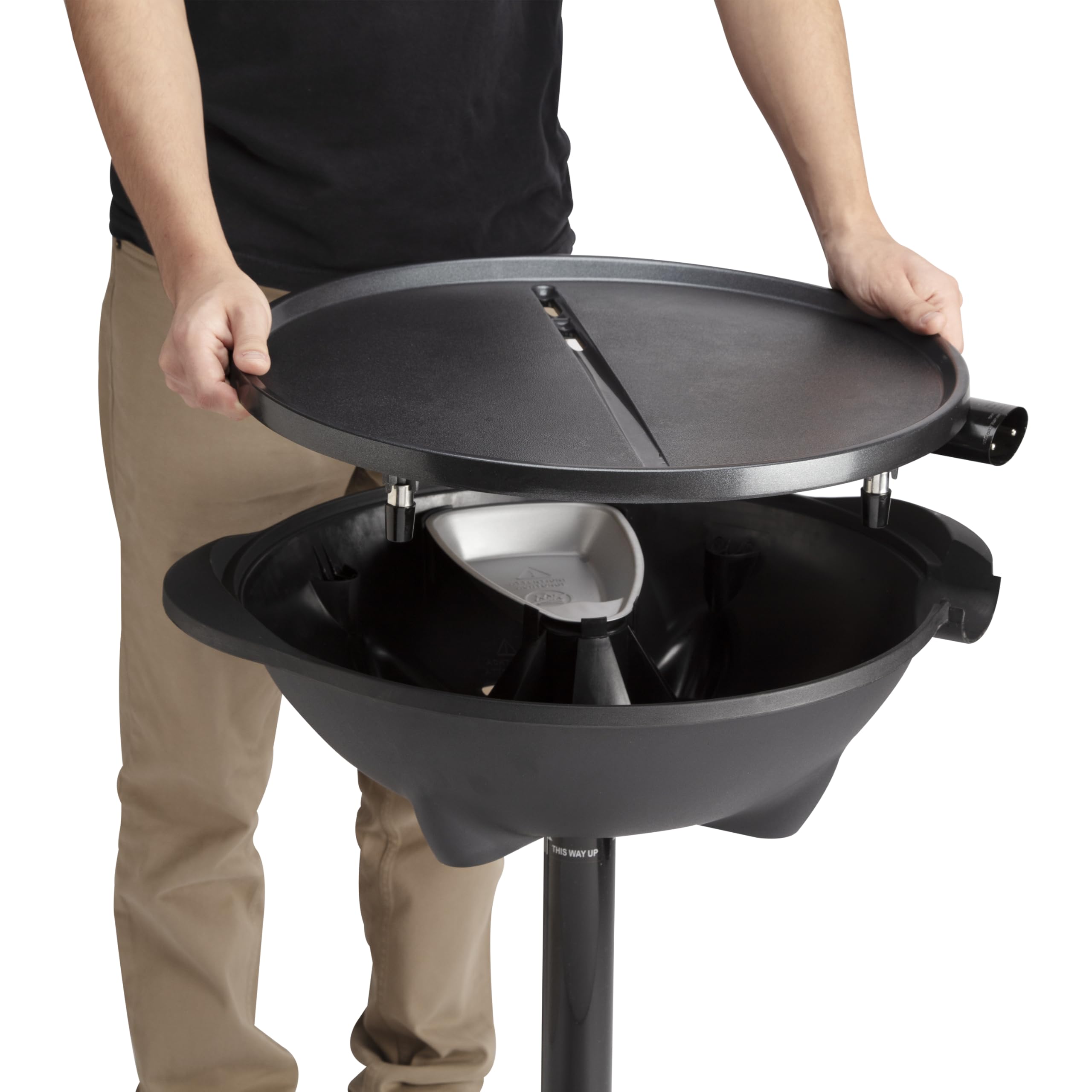 Two in One Portable Indoor Outdoor Electric Grill with Nonstick Surface