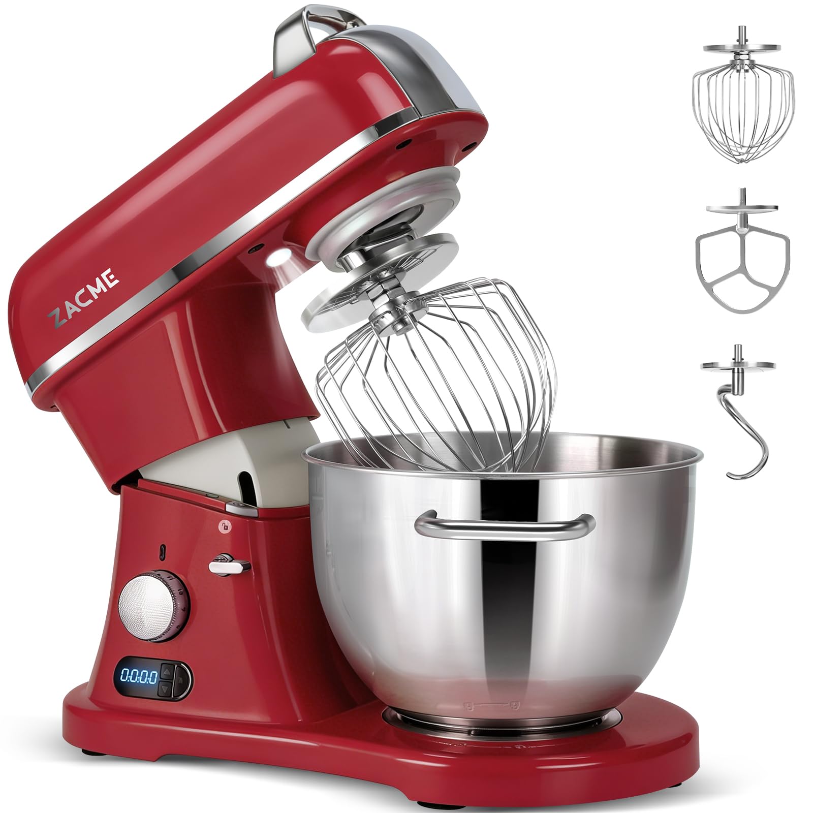 8.4 Quart 800W Commercial Stand Mixer with NSF Certified Metal Body