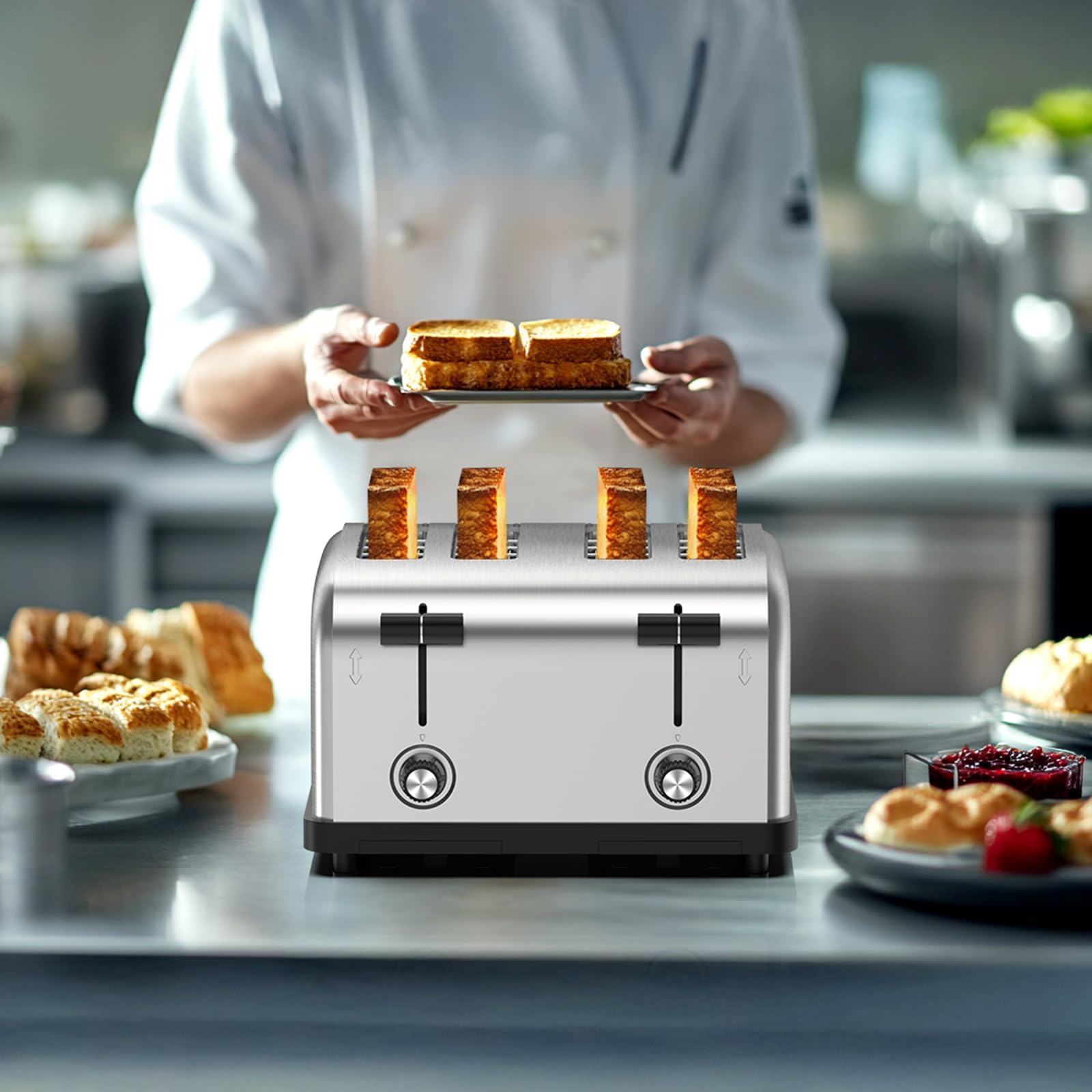 Commercial Grade 4 Slice Toaster