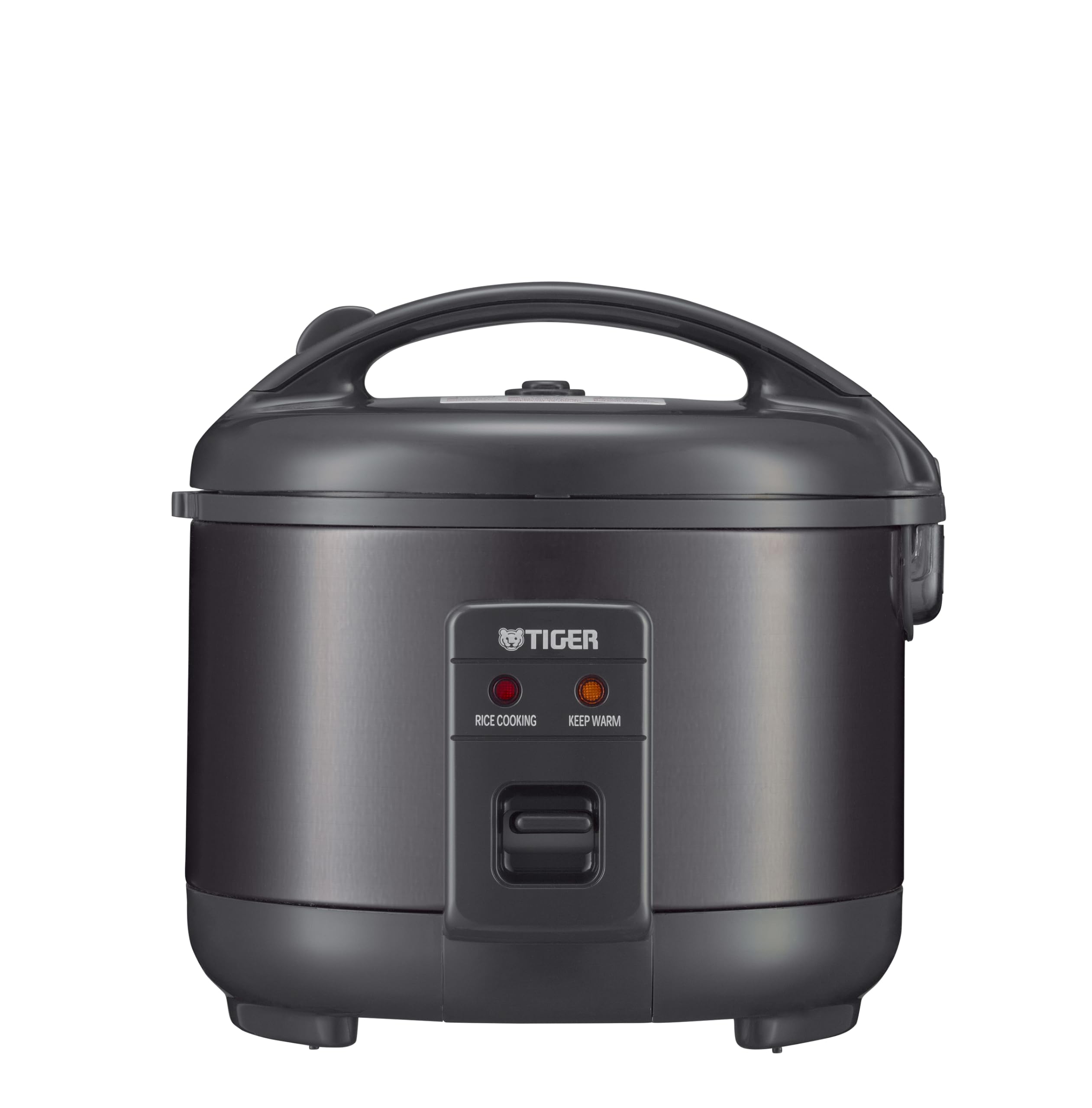 White Rice Cooker with Nonstick Pot Retractable Cord and 12 Hour Keep Warm