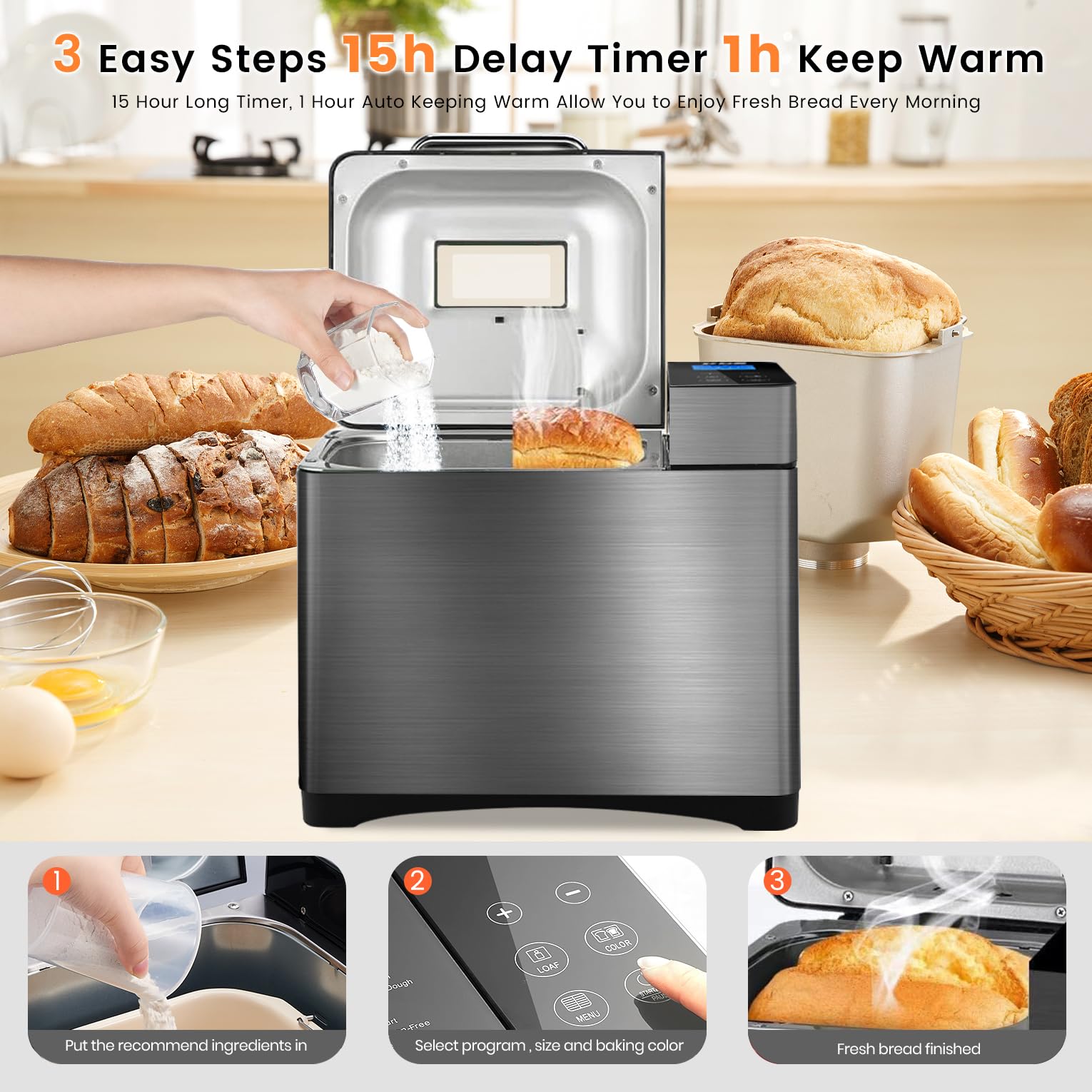 710W 2 Pound Bread Maker