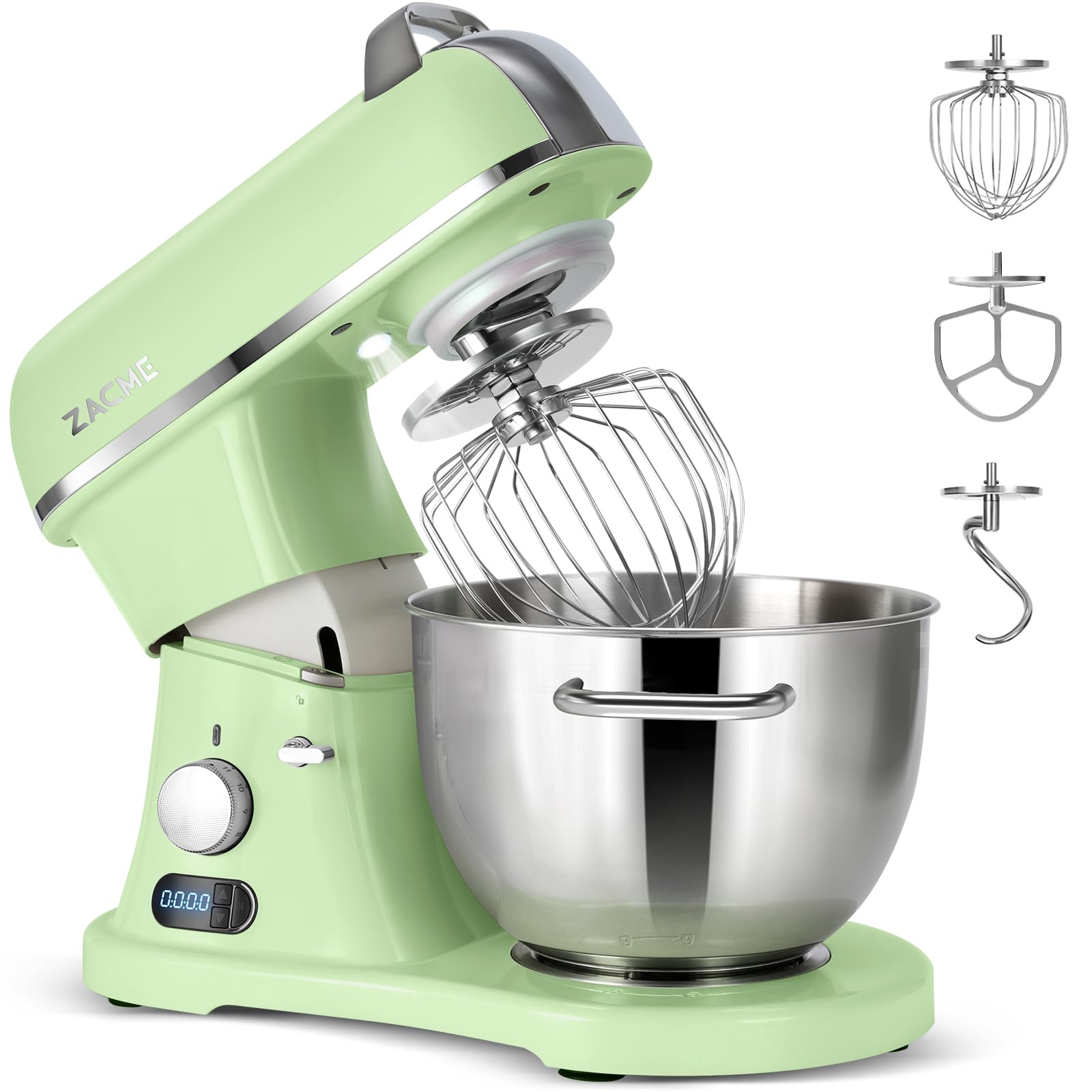 8.4 Quart 800W Commercial Stand Mixer with NSF Certified Metal Body