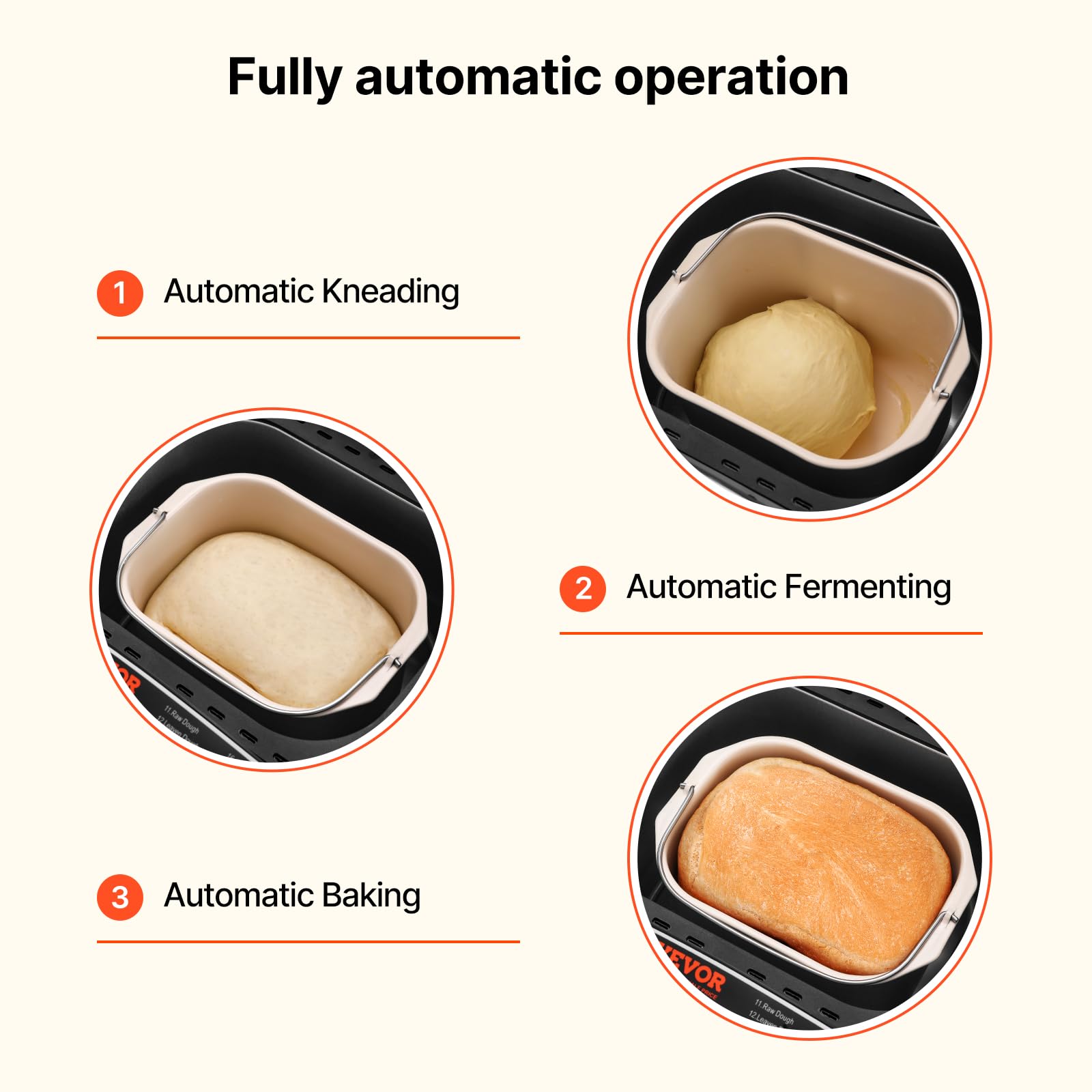 15 Function Bread Maker with Ceramic Pot and Delay Timer