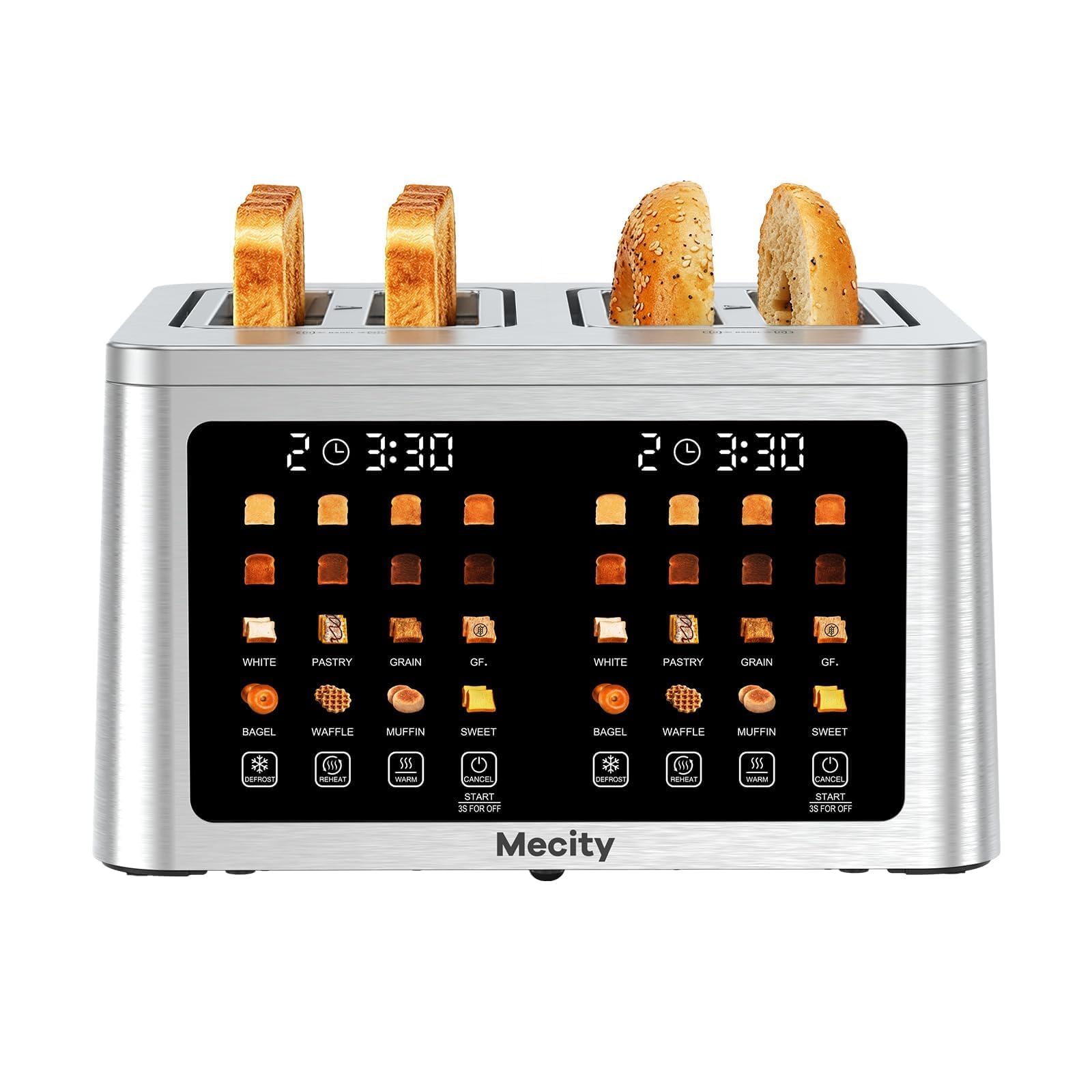4 Slice Touchscreen Toaster with Dual Control