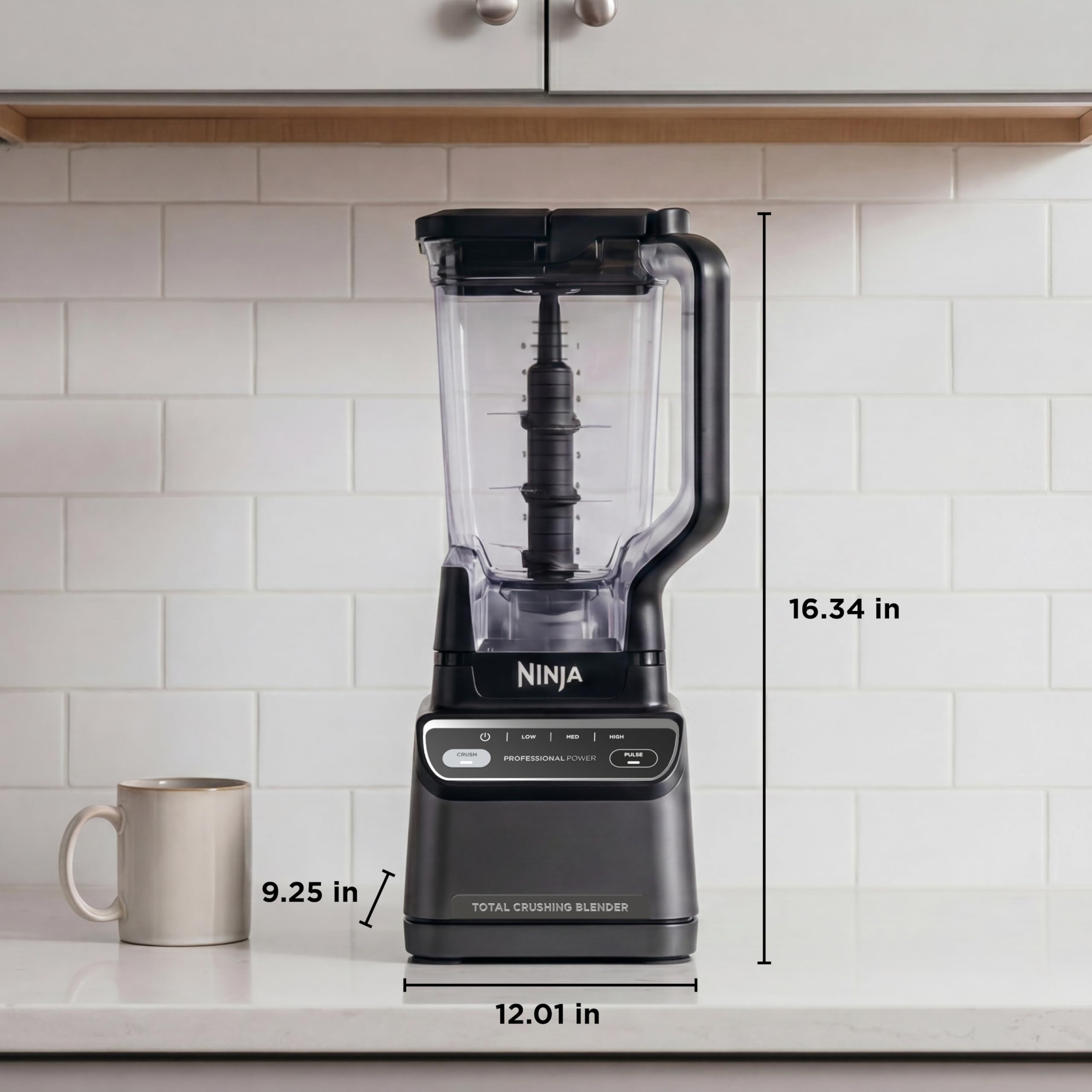 1200 Watt Professional Blender with 72 Ounce Pitcher and Ice Crushing